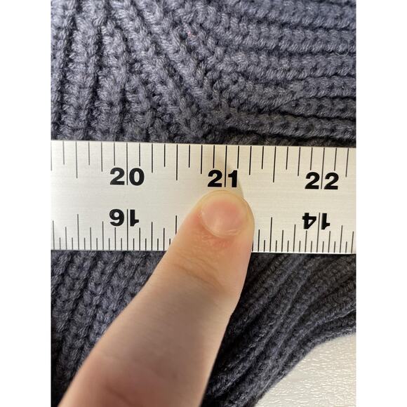 Duluth Trading Sweater Mens XL Ink Blue Shawl Collar Button Knit Elbow Patch - Picture 5 of 10